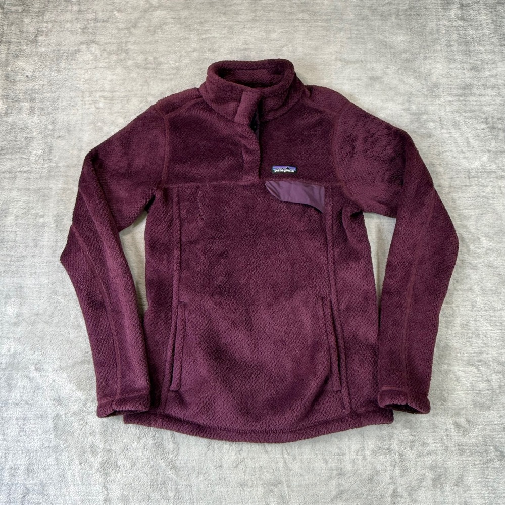 Patagonia Sweatshirt Women Small Purple Retool Snap-T Pullover Polartec Fleece